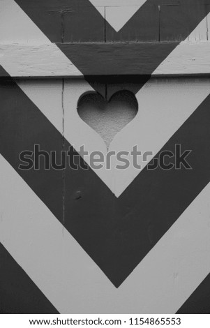 a door with heart 