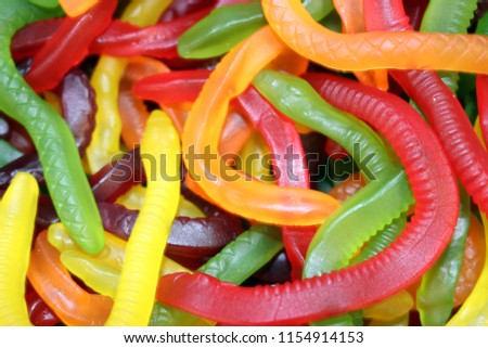 multicolored jelly snake background