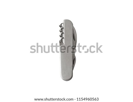 multipurpose knife isolated on white background