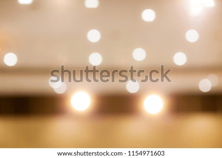 Golden light bokeh. image created by soft and blur style for background, wallpaper and backdrop. 