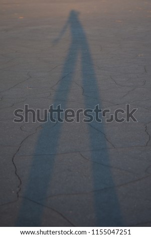 Shadow in the sand

