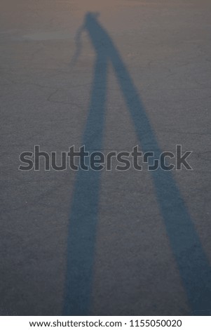 shadow on the sand
