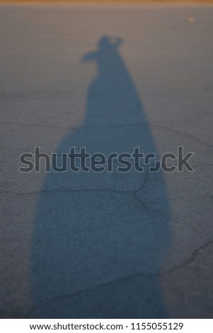 shadow on the sand
