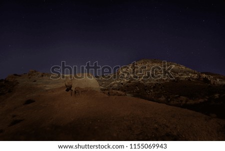 long exposure at night landscape,mountain