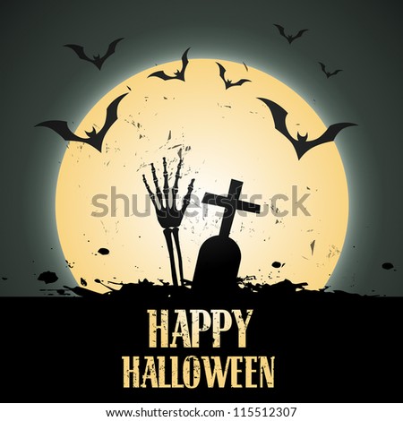 creative halloween vector design with space for your text