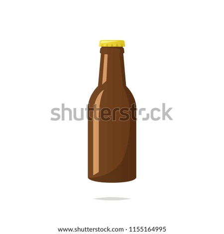 Beer bottle vector