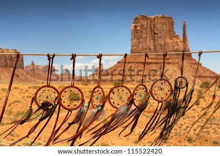  dream catcher against the background of Monument Valley, Utah, USA