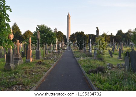 Scenic Graveyard in Ireland