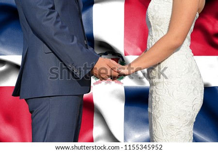Husband and Wife holding hands - Conceptual photograph of marriage in Dominican Republic