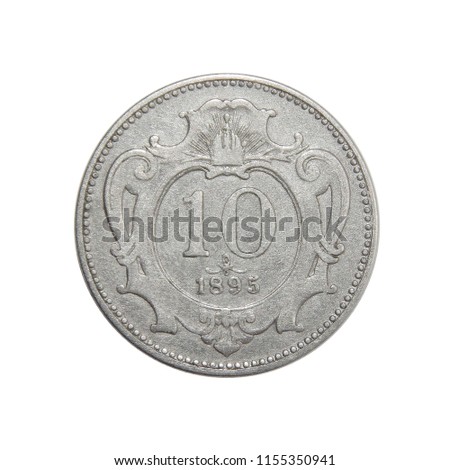 coin Austria 10 hellers 1895