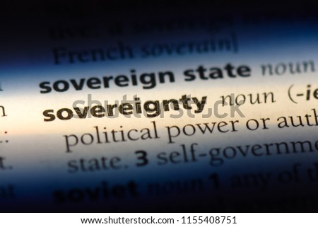 sovereignty word in a dictionary. sovereignty concept. Royalty-Free Stock Photo #1155408751