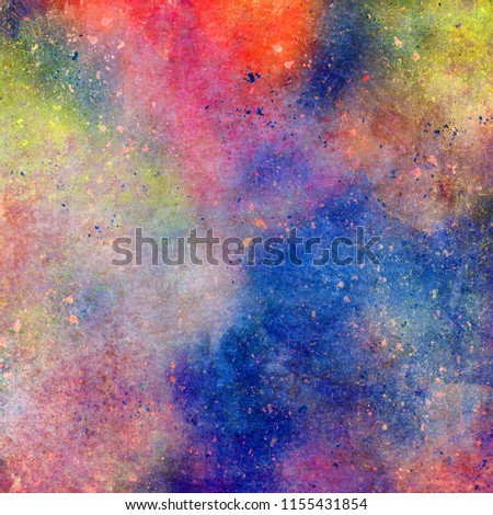 Colorful watercolor grunge background, trendy texture perfect for your design, space for text or picture