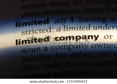 limited company word in a dictionary. limited company concept. Royalty-Free Stock Photo #1155446413