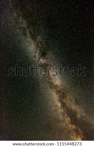 Milky Way galaxy as seen in the Norther Hemisphere
