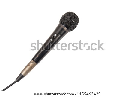 microphone that separated from the floor upstage white clipping part