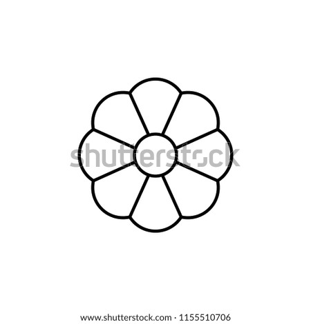 flower icon. Element of nature icon for mobile concept and web apps. Thin line flower icon can be used for web and mobile