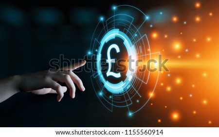 Pound Currency Business Banking Finance Technology Concept.