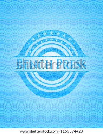 Bench Press light blue water style emblem.