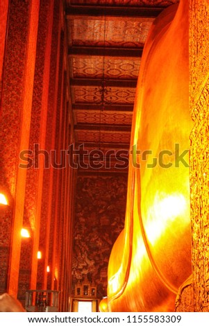 The Sleeping Buddha at Wat Pho, Thailand.