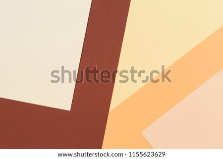 Abstract geometric paper texture cardboard background. Beige, brown yellow pastel colors