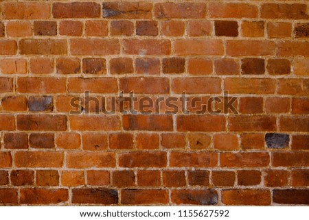 brick wall of red color, wall red brick texture background