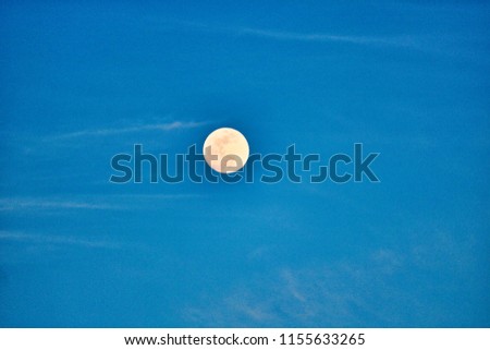 On this unique picture you can see the brightly shining moon. The picture was taken in southern Male atoll in the Maldives