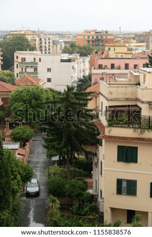 View of Rome rooftops