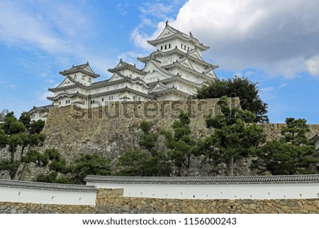 Himeji castle in late summer