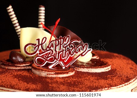 chocolate cake happy birthday