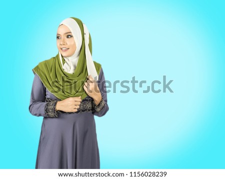 Hijab teenager with muslimah lifestyle concept