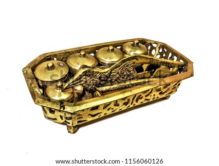 An antique tepak sirih brass Royalty-Free Stock Photo #1156060126