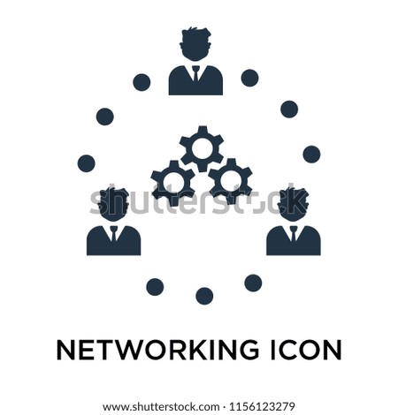 Networking icon vector isolated on white background, Networking transparent sign