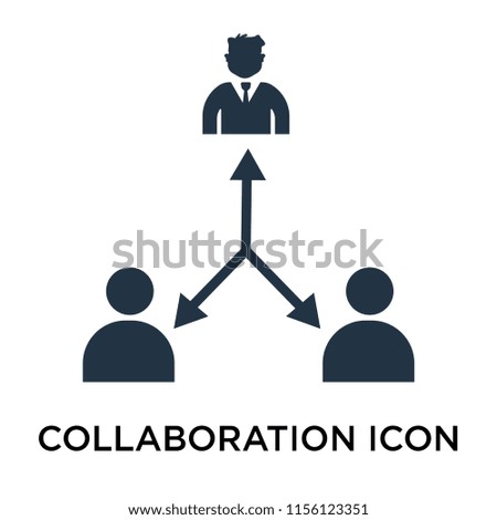 Collaboration icon vector isolated on white background, Collaboration transparent sign