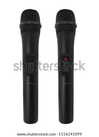 microphone on isolate background,with clipping path