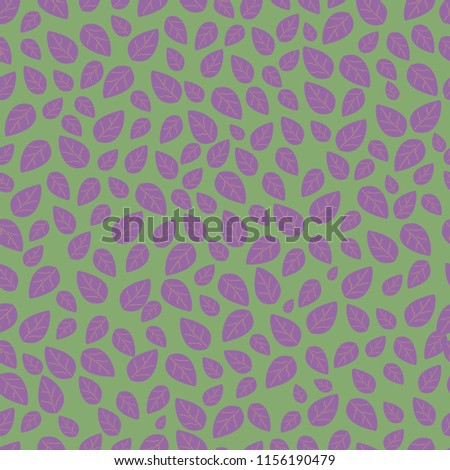 seamless vector pattern with leaves