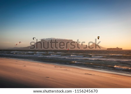 Kite surfing in Cape Town