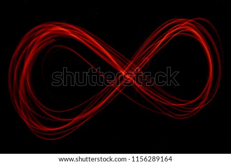 Light picture of infinity sign