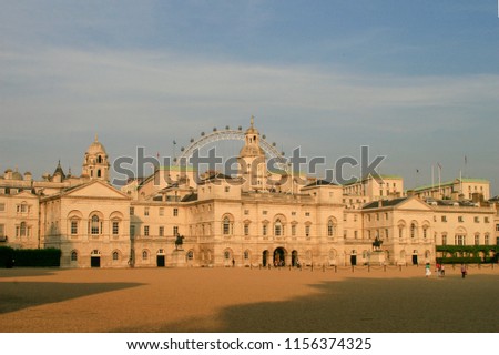 Horse Guards Parade by St James Park in London