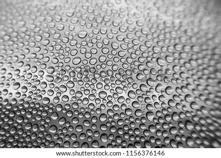 Liquid droplet as background / droplet is a small column of liquid, bounded completely or almost completely by free surfaces.
