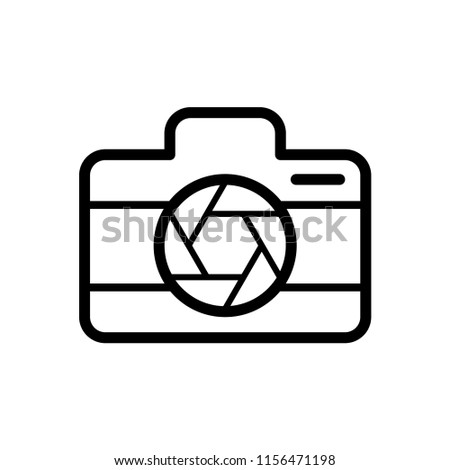 Camera icon in trendy flat style isolated on white background. Camera symbol for your web site design, logo, app, UI. Vector illustration, EPS10.