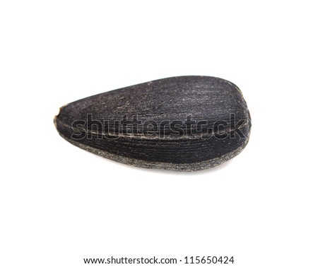 black seeds on a white background. macro