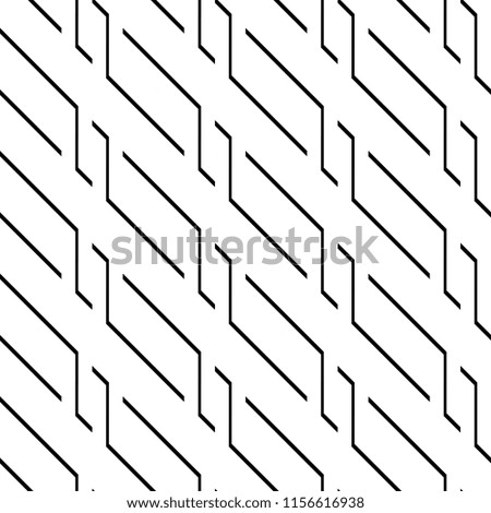 Design seamless monochrome zigzag pattern. Abstract background. Vector art