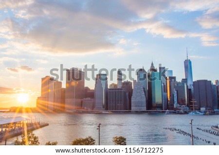 Sunset in New York