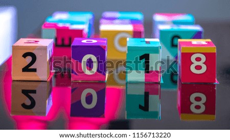 Color Number Cubes