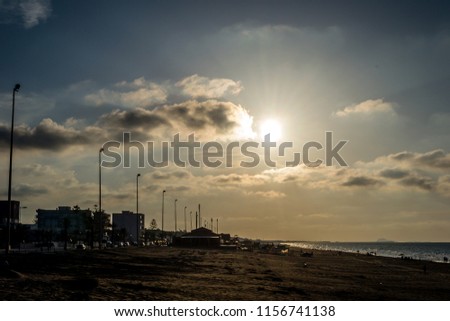 Saaidia beach sunset