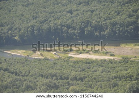 Islets in a mountain river
