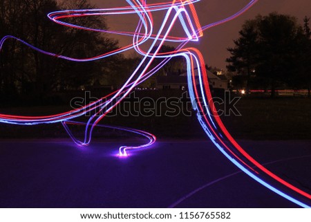 Light Trails from a Drone