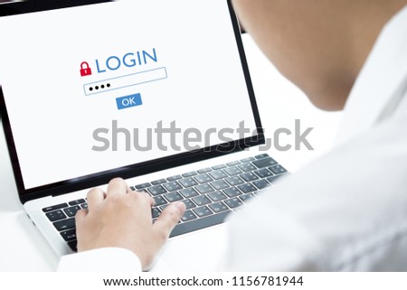 Enter a password to protect your computer's security before logging on. The security of personal information.