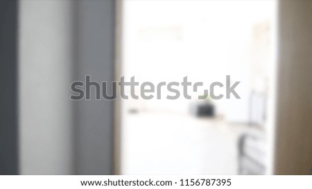 Blurred Bedroom with Modern House Interior Bokeh Background