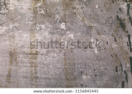 Old metal texture with shabby paint, close-up